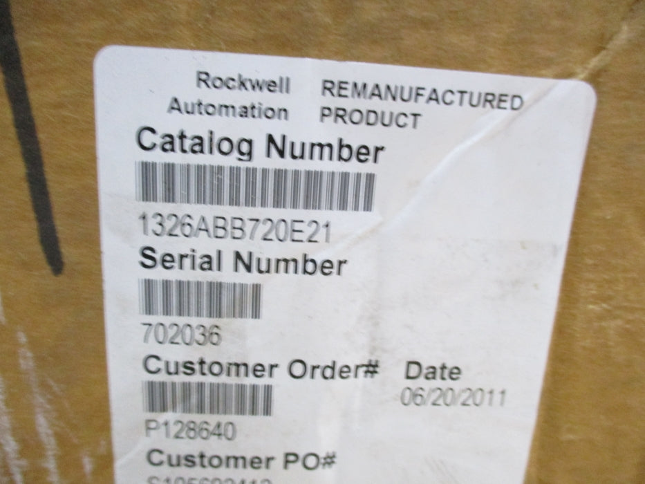 ALLEN BRADLEY 1326AB-B720E-21 SER. C REMAN