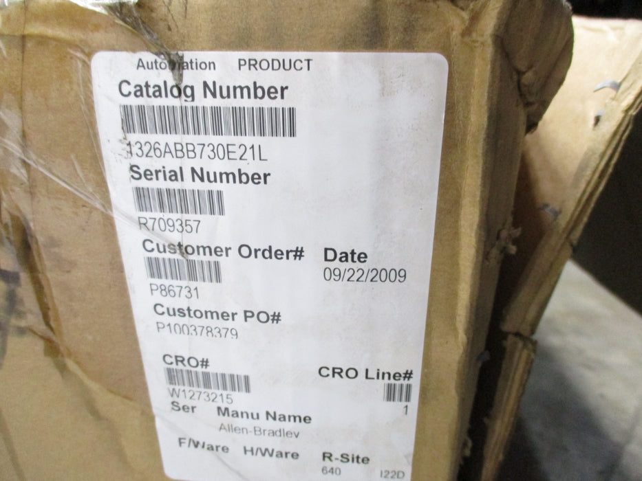 ALLEN BRADLEY 1326AB-B730E-21-L REMAN