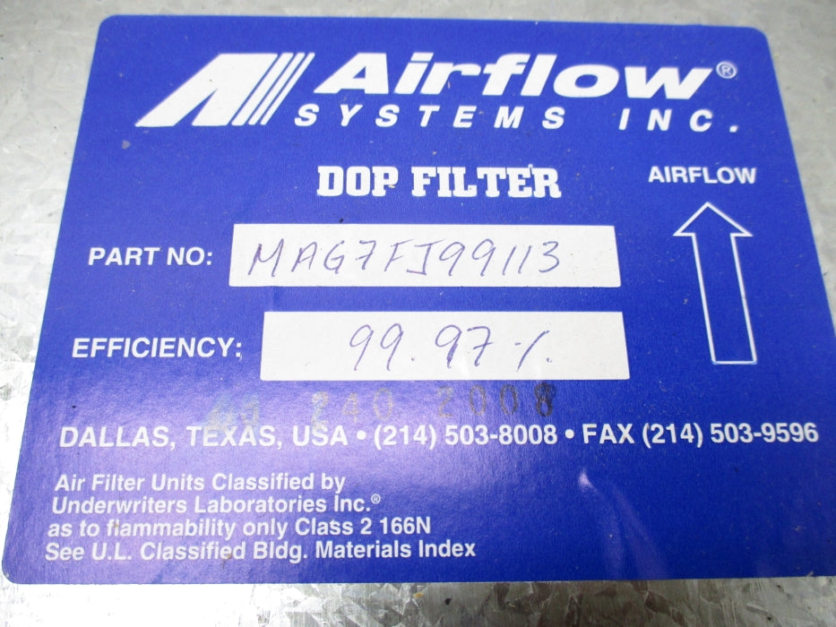 AIRFLOW SYSTEMS MAG7FJ99113 NSMP