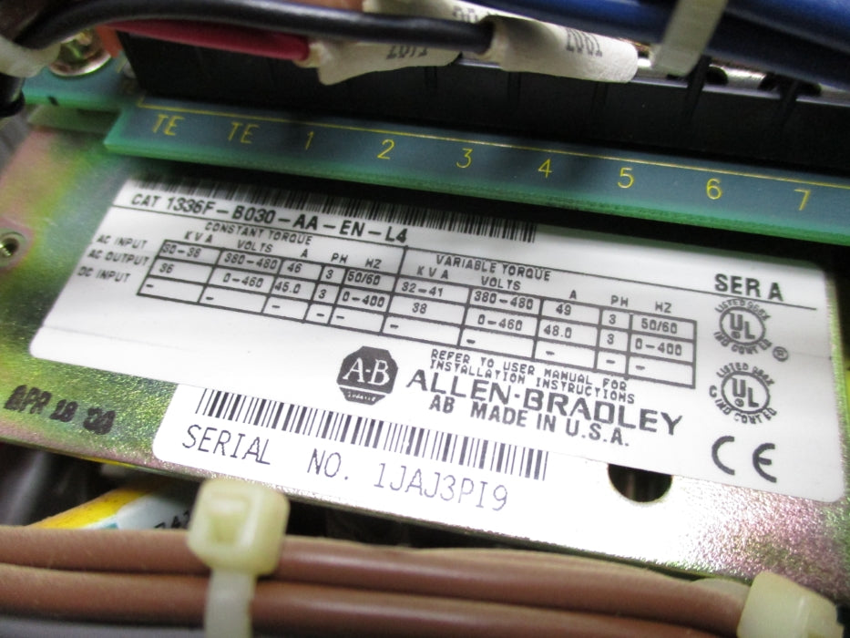 ALLEN BRADLEY 1336F-B30-TCS313-32A SER. A UNMP