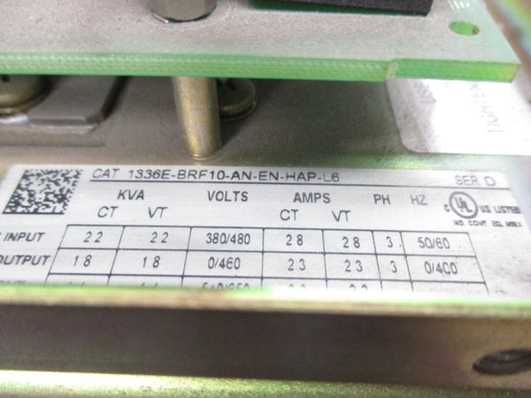 ALLEN BRADLEY 1336E-BRF10-AN-EN-HAP-L6 SER. D UNMP
