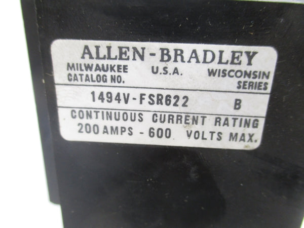 ALLEN BRADLEY 1494V-FSR622 SER. B NSNP
