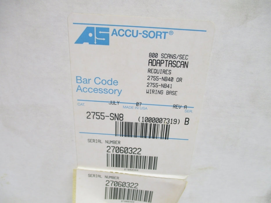 ACCU-SORT 2755-SN8 SER. B NSMP