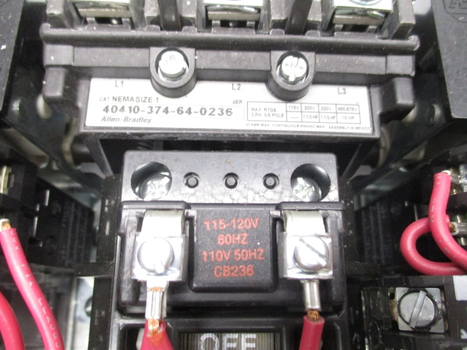 ALLEN BRADLEY 1000-NX161 SER. A 110V/50HZ-115-120V/60HZ (BR/WH) NSMP