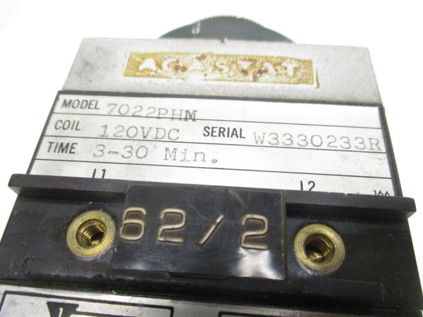 AGASTAT 7022PHM 3-30VDC 120VDC UNMP