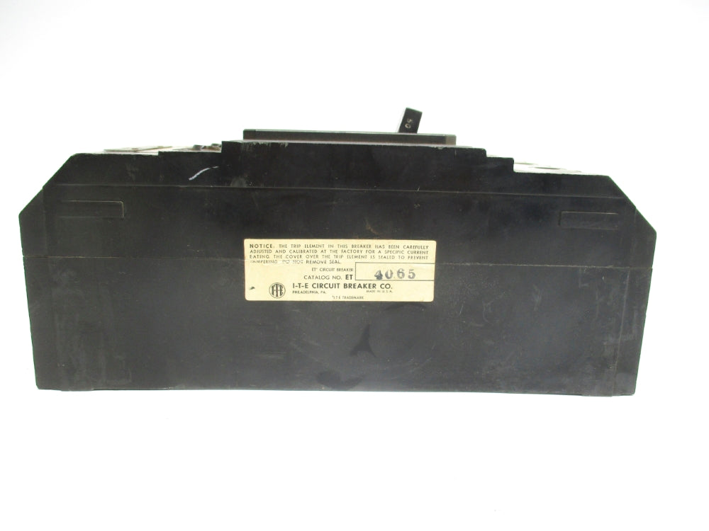 I-T-E CIRCUIT BREAKER ET4065 50A 600VAC UNMP