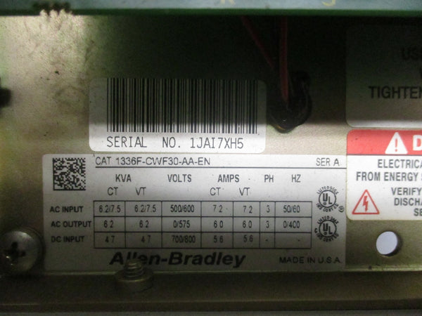 ALLEN BRADLEY 1336F-CWF30-AA-EN SER. A UNMP