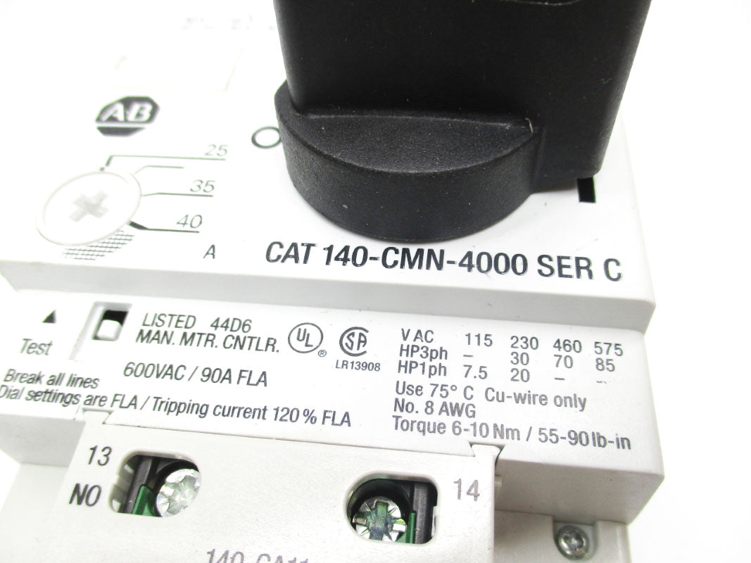 ALLEN BRADLEY 140-CMN-4000-CX-KN SER. C 690V 40A NSMP