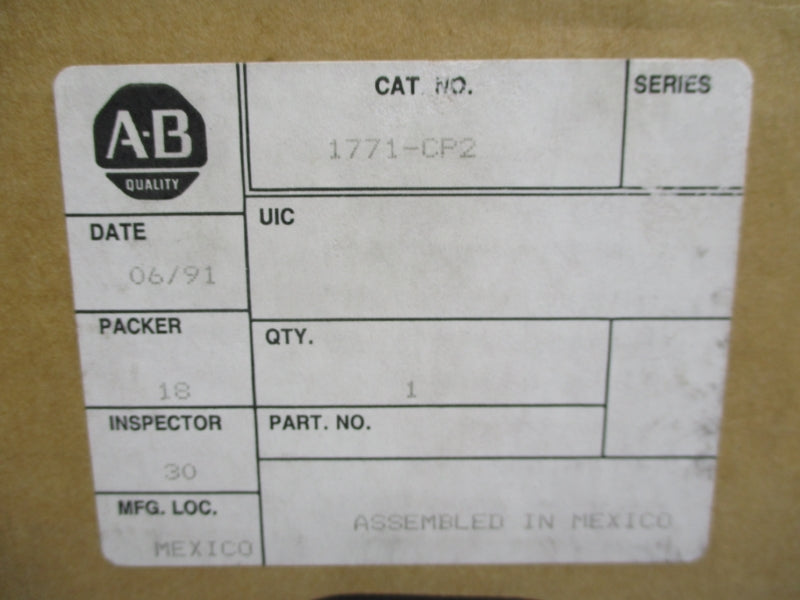 ALLEN BRADLEY 1771-CP2 NSMP