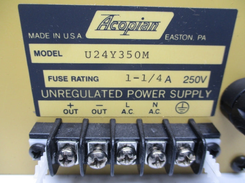 ACOPIAN U24Y350M 250V 1-1/4A NSMP
