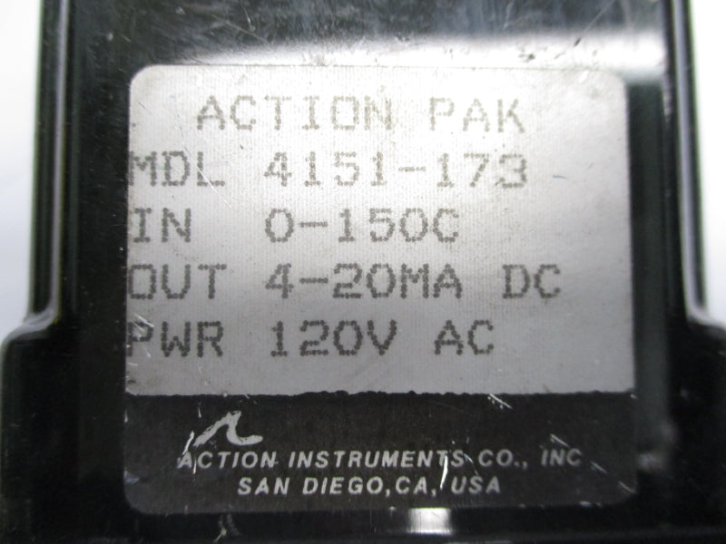 ACTION INSTRUMENTS 4151-173 120VAC UNMP