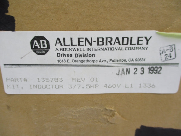 ALLEN BRADLEY 135783 460V NSFS