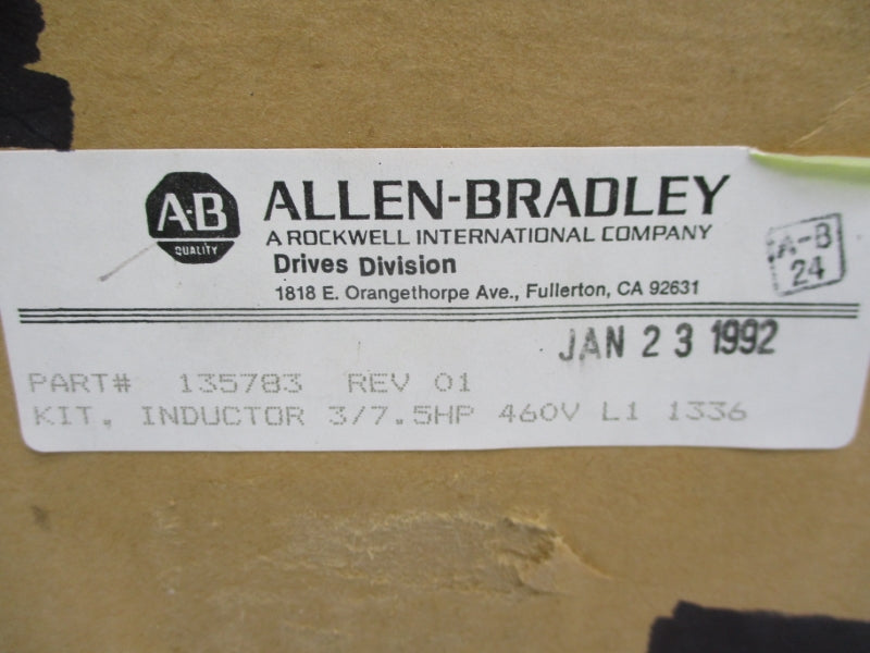ALLEN BRADLEY 135783 460V NSFS