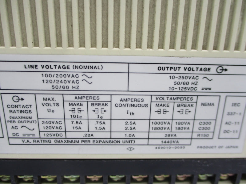 ALLEN BRADLEY 1745-E105 SER. C 10-250VAC 15A NSNP