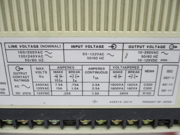 ALLEN BRADLEY 1745-E101 SER. B 10-250VAC 15A NSNP