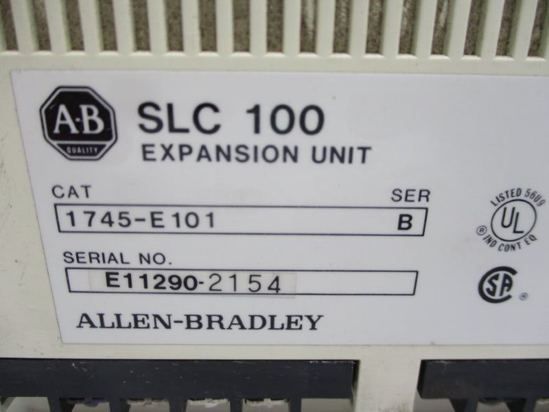 ALLEN BRADLEY 1745-E101 SER. B 10-250VAC 15A (NO DOORS) UNMP