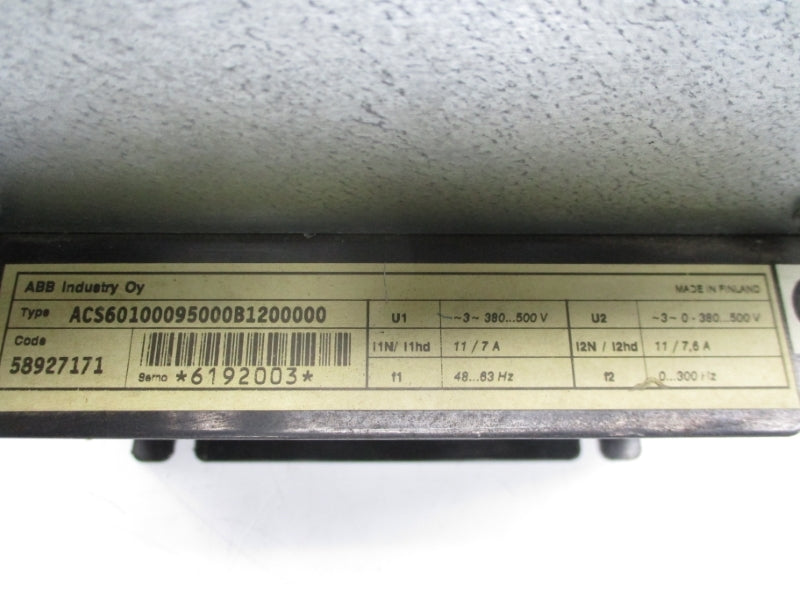 ABB ACS60100095000B1200000 500V 11/7A UNMP