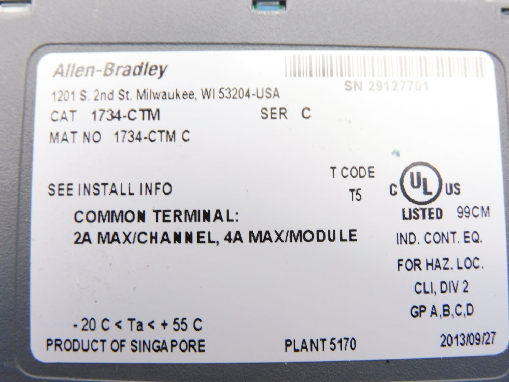 ALLEN BRADLEY 1734-CTM SER. C UNMP