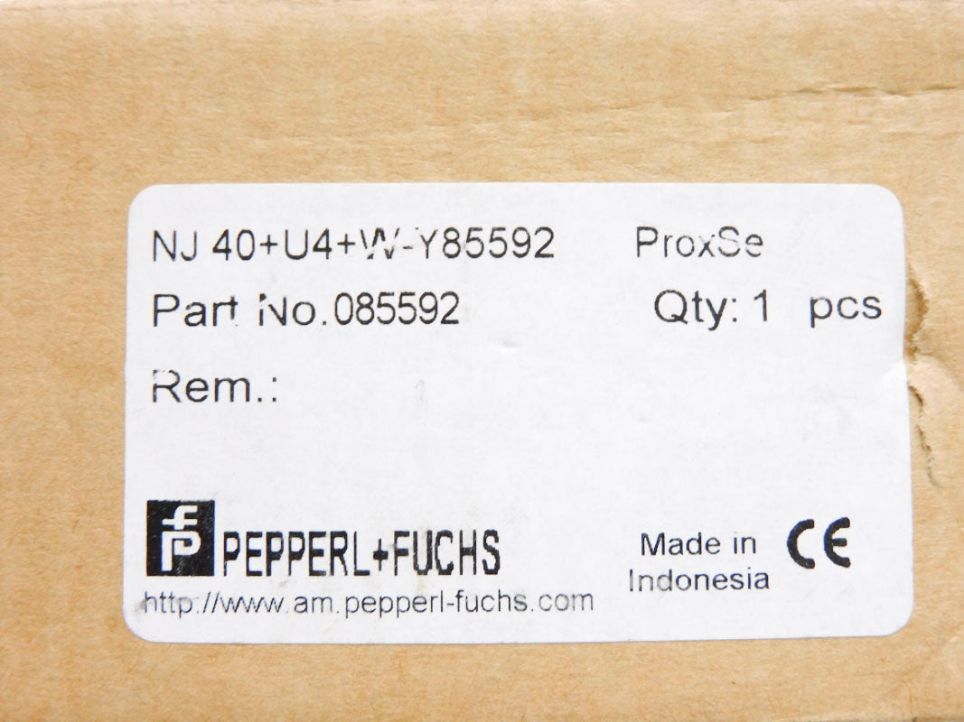 PEPPERL+FUCHS NJ40+U4+W-Y85592 085592 NSMP