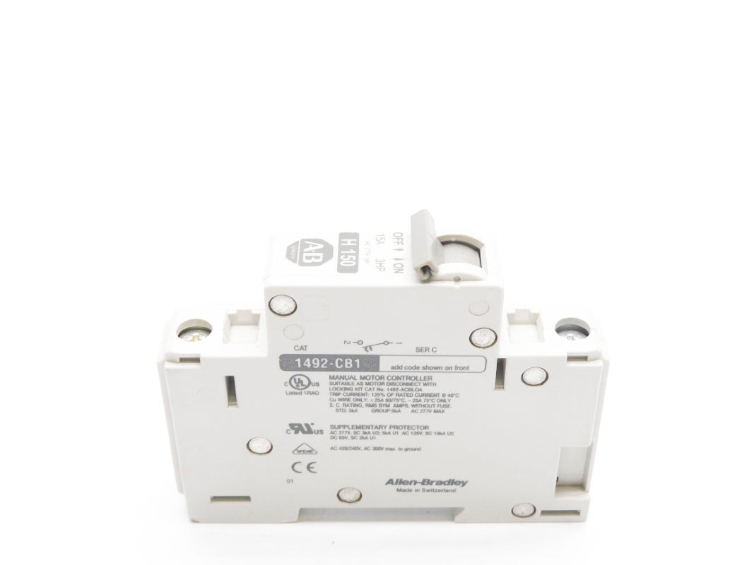ALLEN BRADLEY 1492-CB1H150 SER. C 15A 277V (AS PICTURED) NSNP