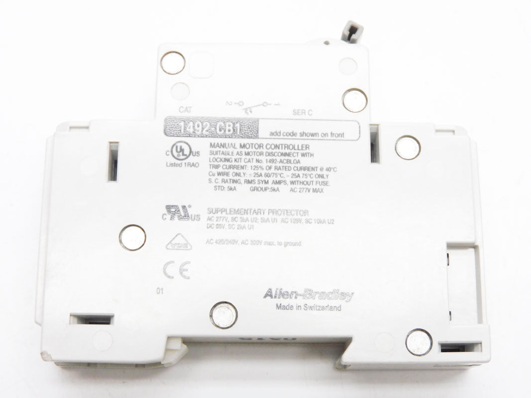 ALLEN BRADLEY 1492-CB1H150 SER. C 15A 277V (AS PICTURED) NSNP