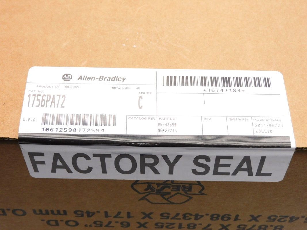 ALLEN BRADLEY 1756-PA72 SER. C DATE: 2011 NSFS