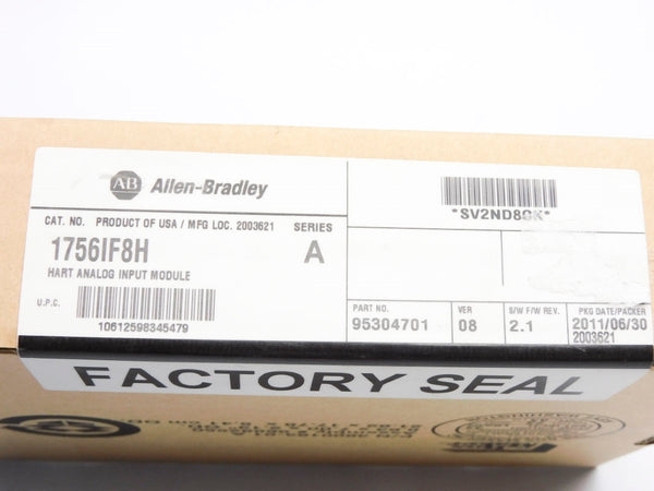 ALLEN BRADLEY 1756-IF8H SER A F/W 2.1 DATE: 2011 NSFS