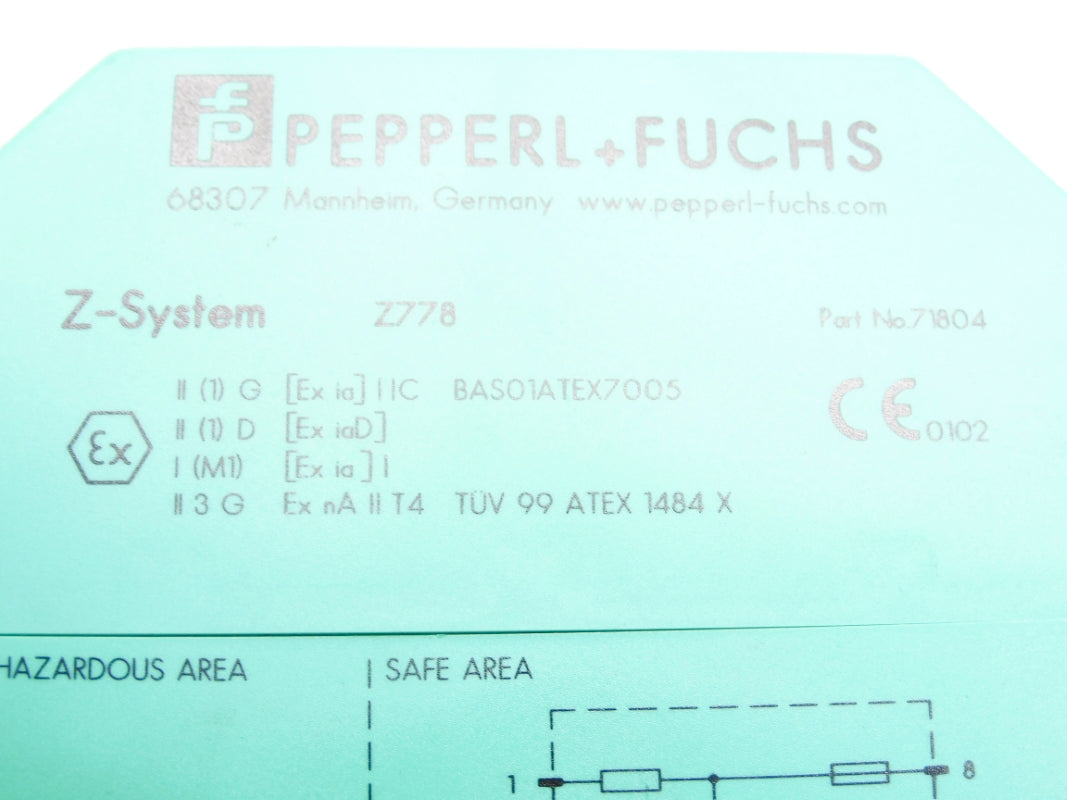 PEPPERL+FUCHS Z778 71804 UNMP