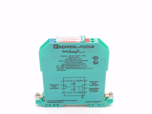 PEPPERL+FUCHS Z778 71804 28V NSMP