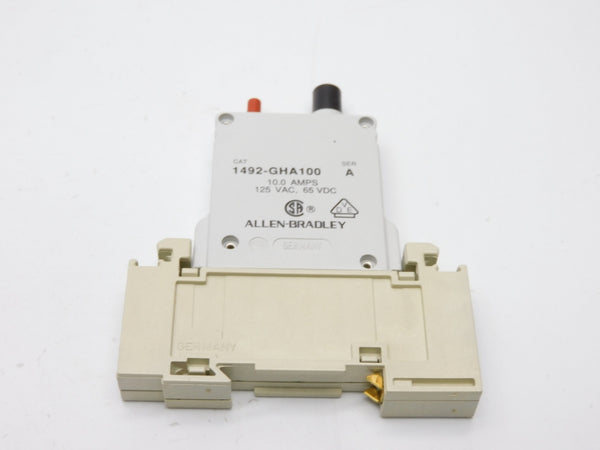 ALLEN BRADLEY 1492-GHA100 SER. A 125VAC 10A (BK/YL) NSMP