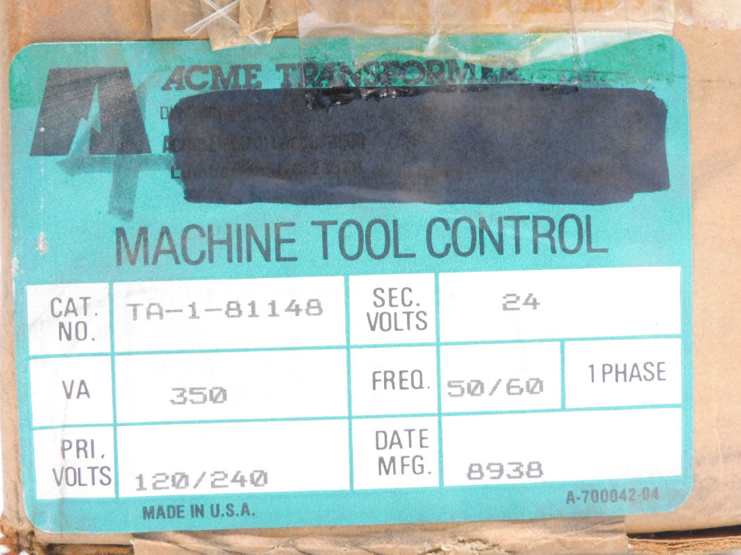 ACME TA-1-81148 240V NSMP