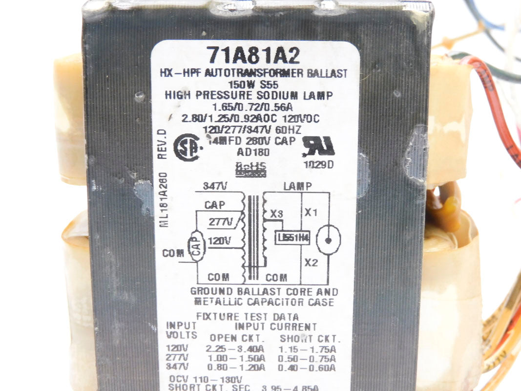 ADVANCE 71A81A2-001D 347V NSMP