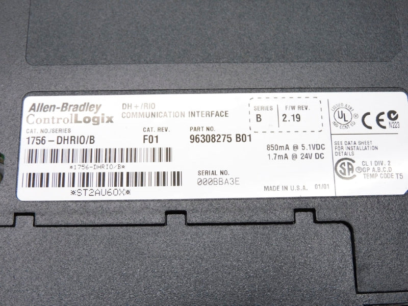 ALLEN BRADLEY 1756-DHRIO SER. B F/W 2.19 24VDC NSMP