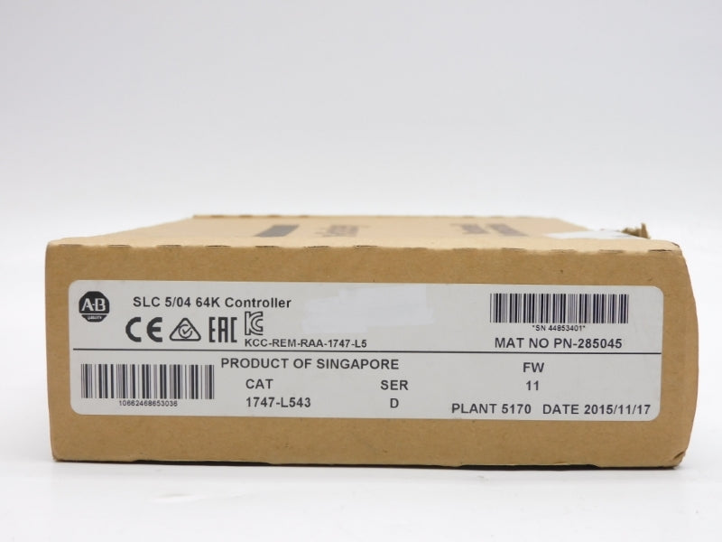 ALLEN BRADLEY 1747-L543 SER. D 24VDC 1A F/W 11 NSMP