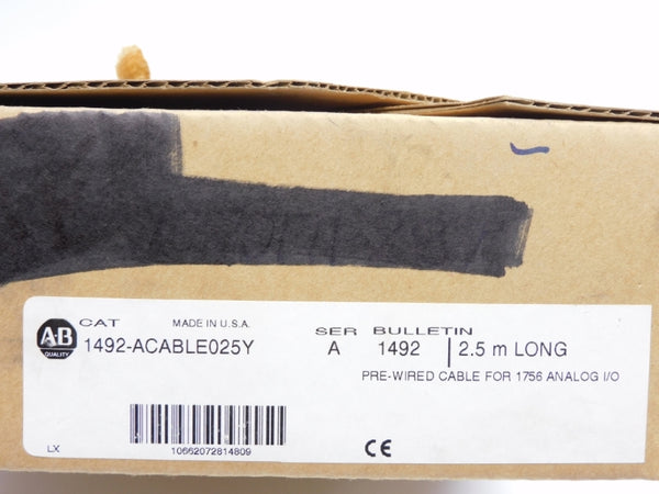 ALLEN BRADLEY 1492-ACABLE025Y SER. A (BR/WH) NSMP
