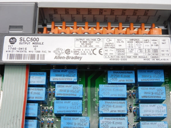 ALLEN BRADLEY 1746-OW16 SER. C 265VAC 15A UNMP