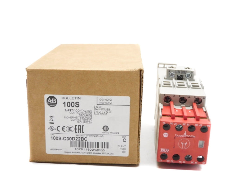 ALLEN BRADLEY 100S-C30D22BC SER. C 120V 65A (BR/WH) NSMP