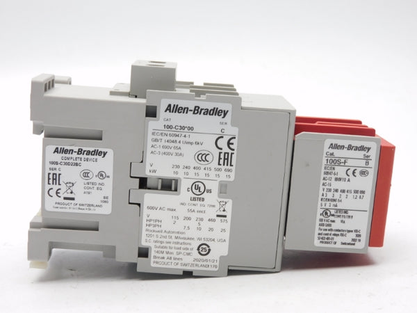 ALLEN BRADLEY 100S-C30D22BC SER. C 120V 65A (BR/WH) NSMP