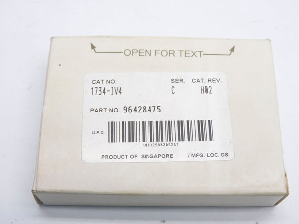ALLEN BRADLEY 1734-IV4 SER. C 24VDC F/W 3.022 NSMP