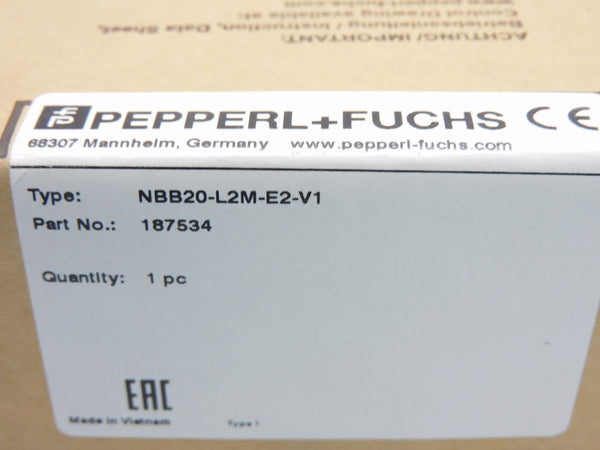 PEPPERL+FUCHS NBB20-L2M-E2-V1 187534 10-30VDC NSMP