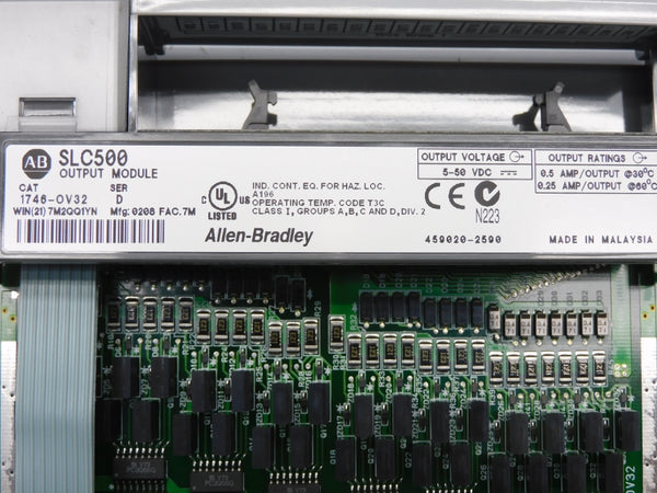 ALLEN BRADLEY 1746-OV32 SER. D 5-50VDC 0.5A NSMP