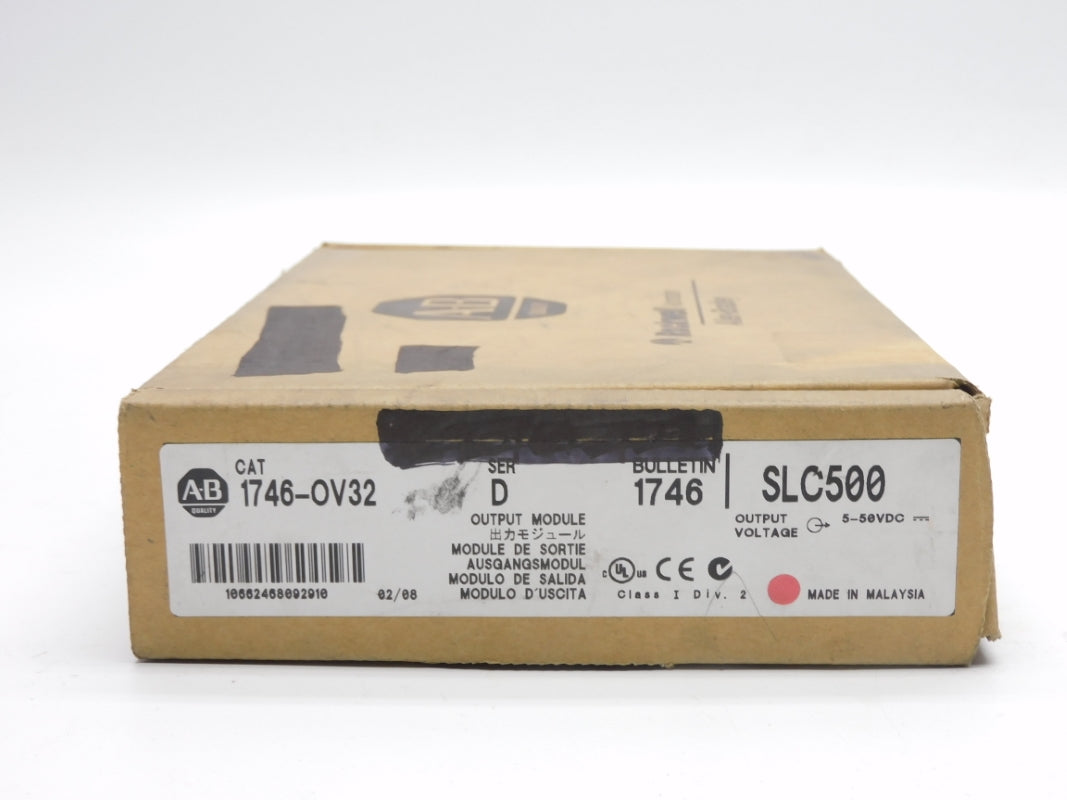 ALLEN BRADLEY 1746-OV32 SER. D 5-50VDC 0.5A NSMP