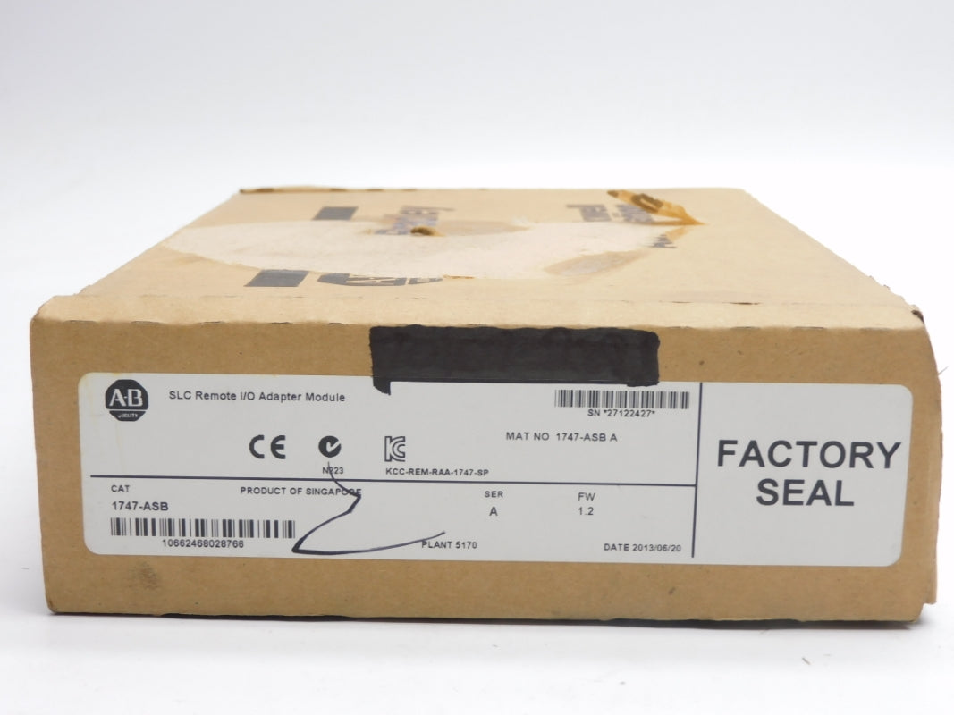 ALLEN BRADLEY 1747-ASB SER. A F/W 1.2 (NO TERMINAL) NSMP