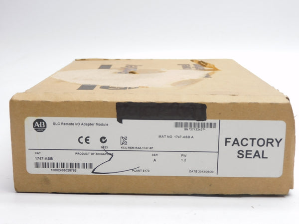 ALLEN BRADLEY 1747-ASB SER. A F/W 1.2 (NO TERMINAL) NSMP