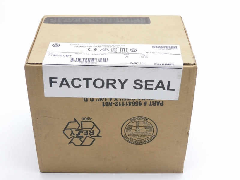 ALLEN BRADLEY 1768-ENBT SER. A F/W 4.005 DATE: 2018 NSFS