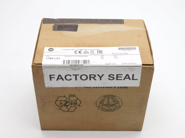 ALLEN BRADLEY 1768-L43 SER. C F/W: 1.05 DATE: 2015 NSFS