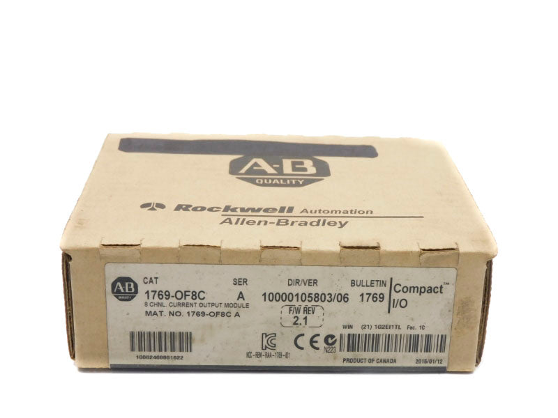 ALLEN BRADLEY 1769-OF8C SER. A F/W 2.1 DATE: 2015 NSFS