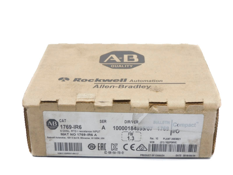 ALLEN BRADLEY 1769-IR6 SER. A F/W 1.3 DATE: 2018 NSFS