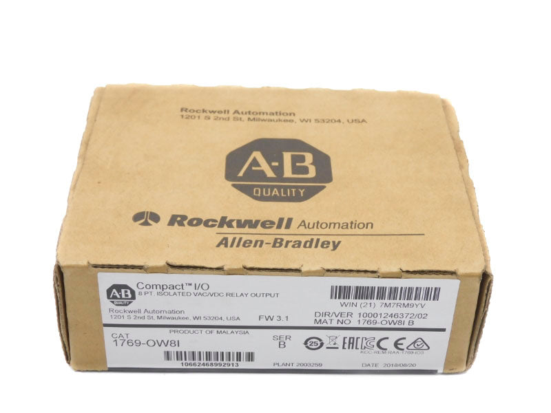 ALLEN BRADLEY 1769-OW8I SER. B F/W 3.1 DATE: 2018 NSFS