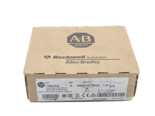 ALLEN BRADLEY 1769-IF4I SER. A F/W 2.1 DATE: 2019 NSFS